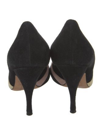 Missoni Suede Colorblock Pattern Slingback Sandals