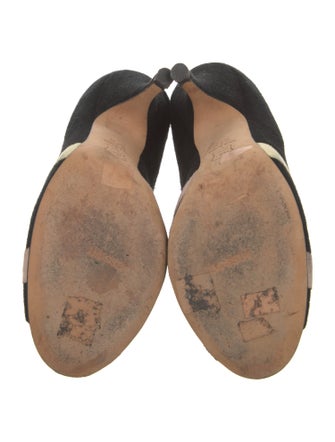 Missoni Suede Colorblock Pattern Slingback Sandals