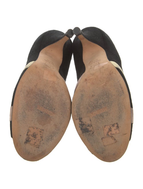 Missoni Suede Colorblock Pattern Slingback Sandals