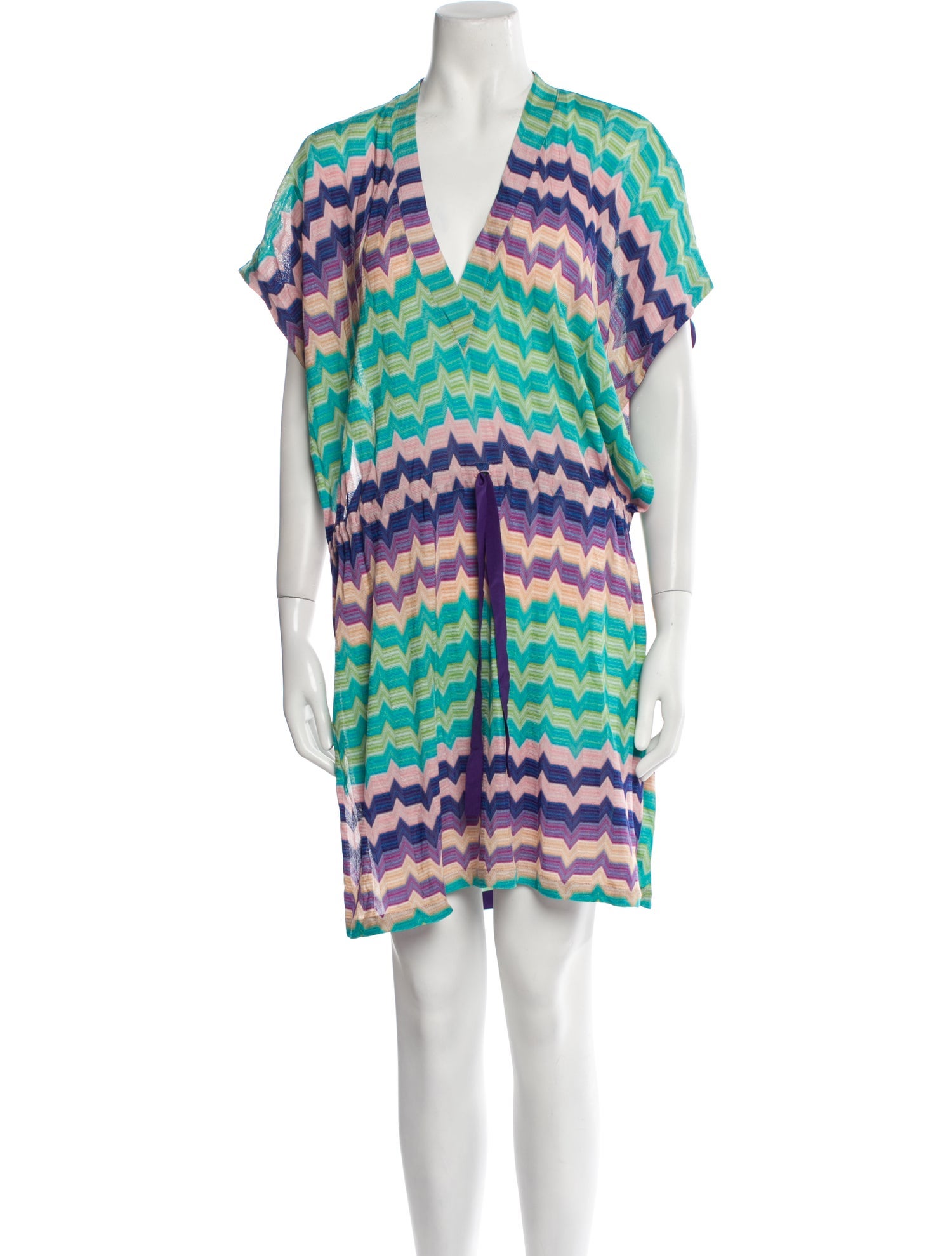 Missoni Mare Printed Ruffle Embellishment Cover-Up