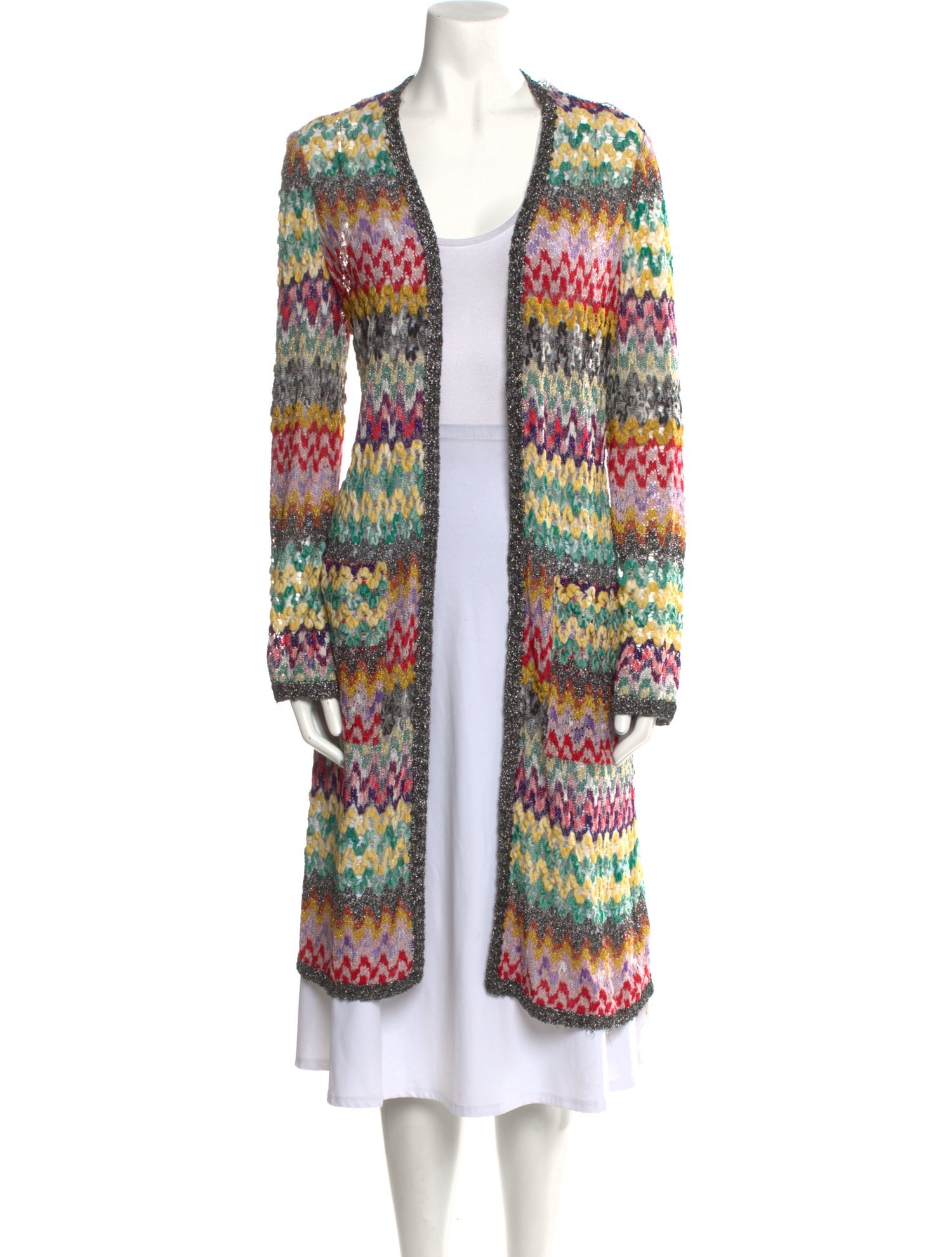 Missoni Striped Open Front Sweater