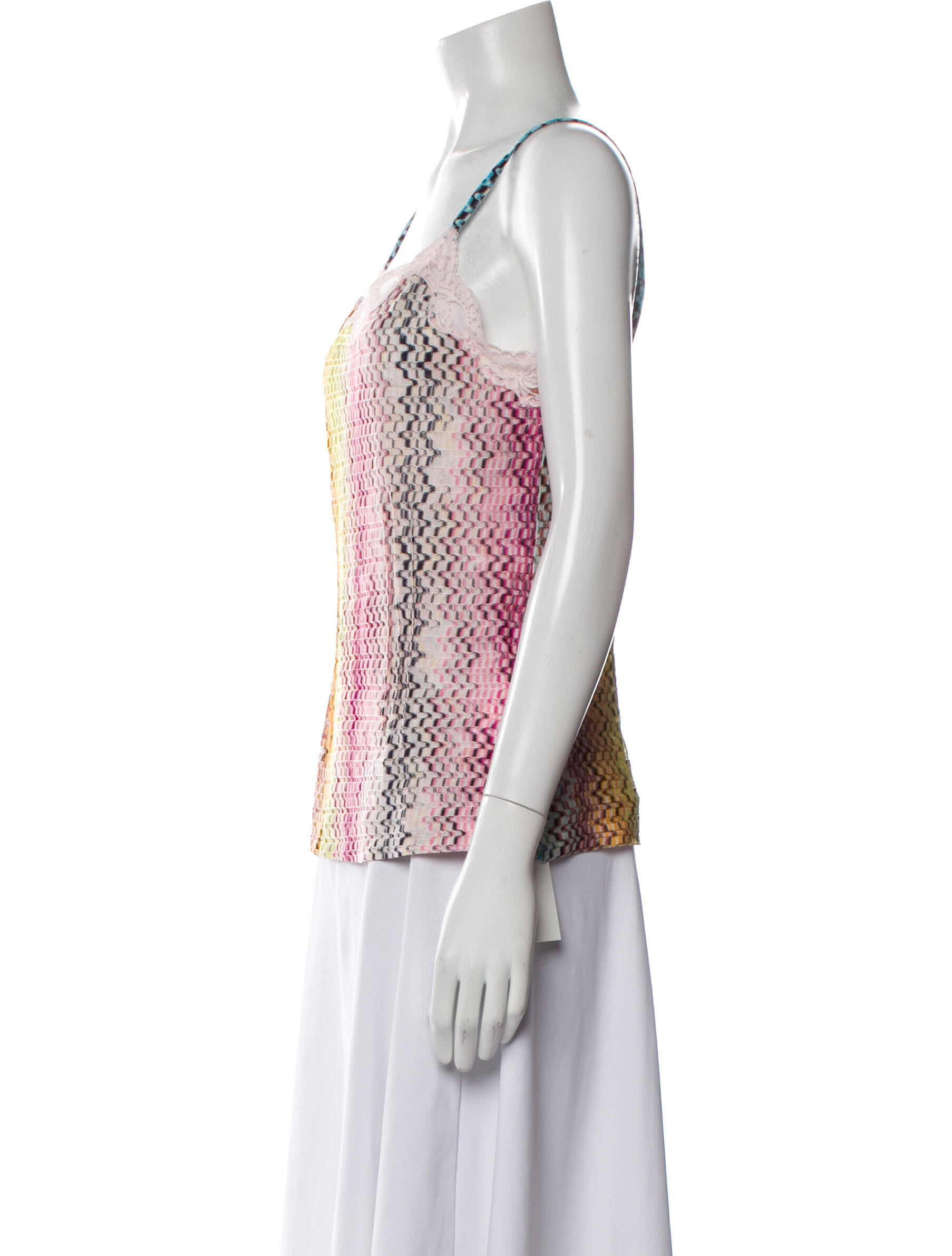 Missoni Printed Square Neckline Top