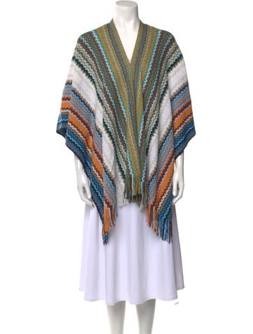 Missoni Knitwear Striped V-Neck Sweater M