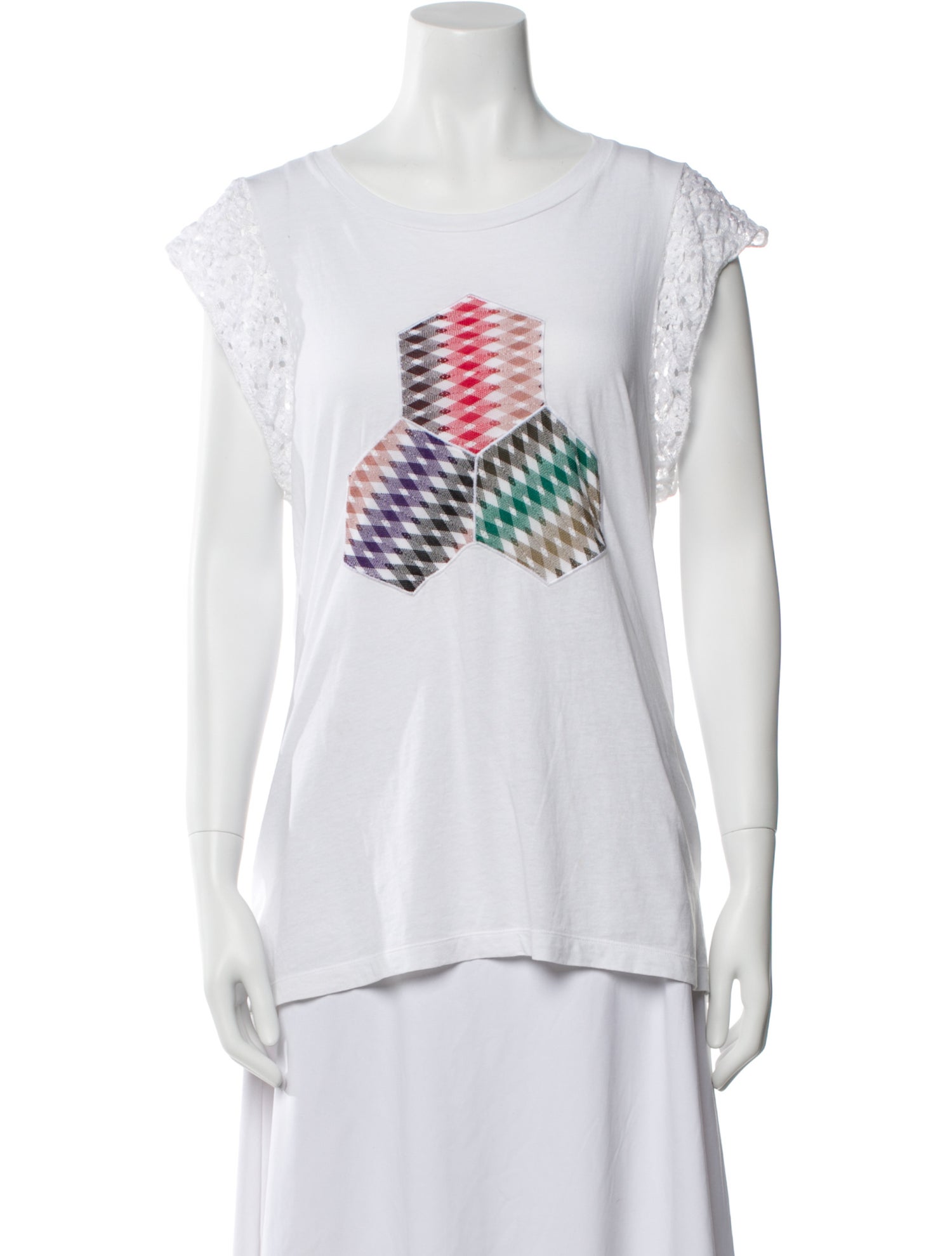 Missoni Graphic Print Bateau Neckline T-Shirt