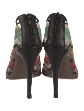 Missoni Mesh Printed T-Strap Pumps