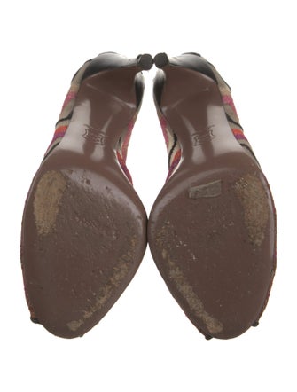 Missoni Mesh Printed T-Strap Pumps