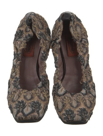 Missoni Glitter Printed Ballet Flats