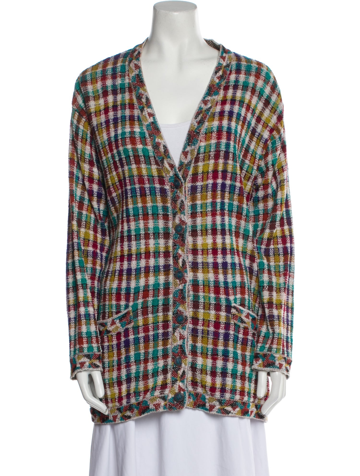 Missoni Plaid Print Blazer