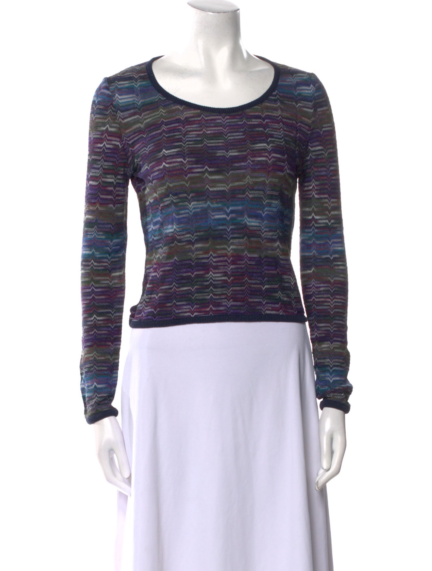 Missoni Printed Scoop Neck Sweater
