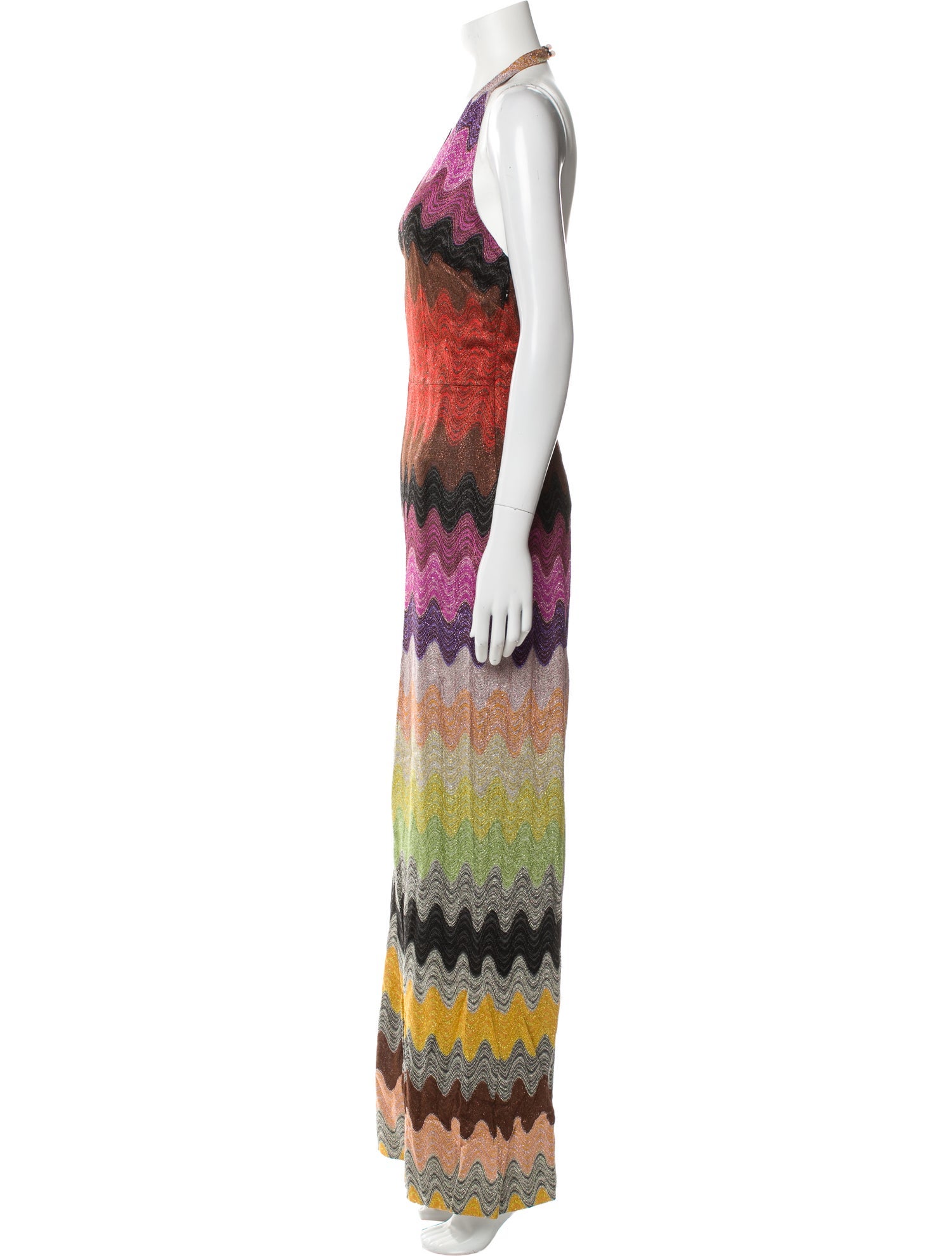 Missoni Striped V-Neck Jumpsuit w/ Tags