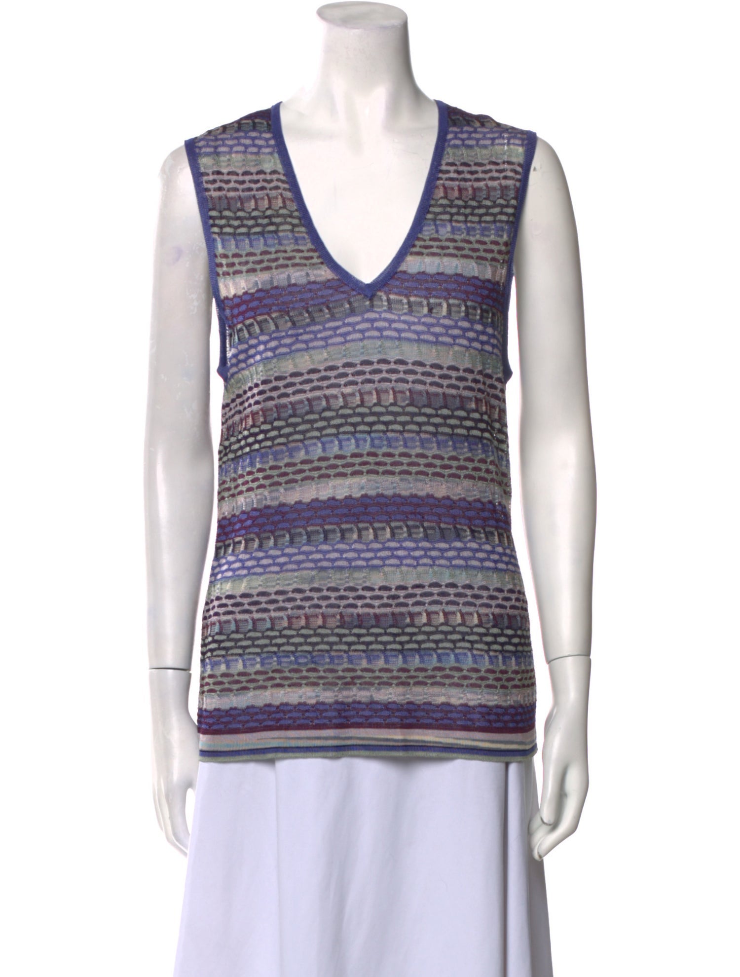 Missoni Striped V-Neck Sweater