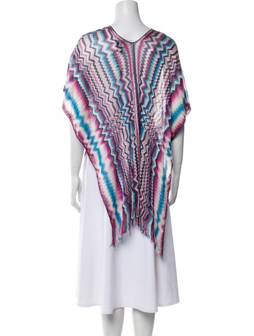 Missoni Striped Fringe Trim Accent Cover-Up