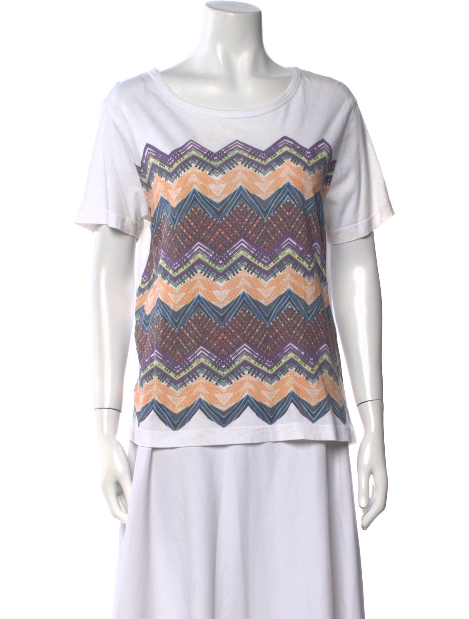 Missoni Printed Scoop Neck T-Shirt