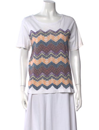 Missoni Printed Scoop Neck T-Shirt