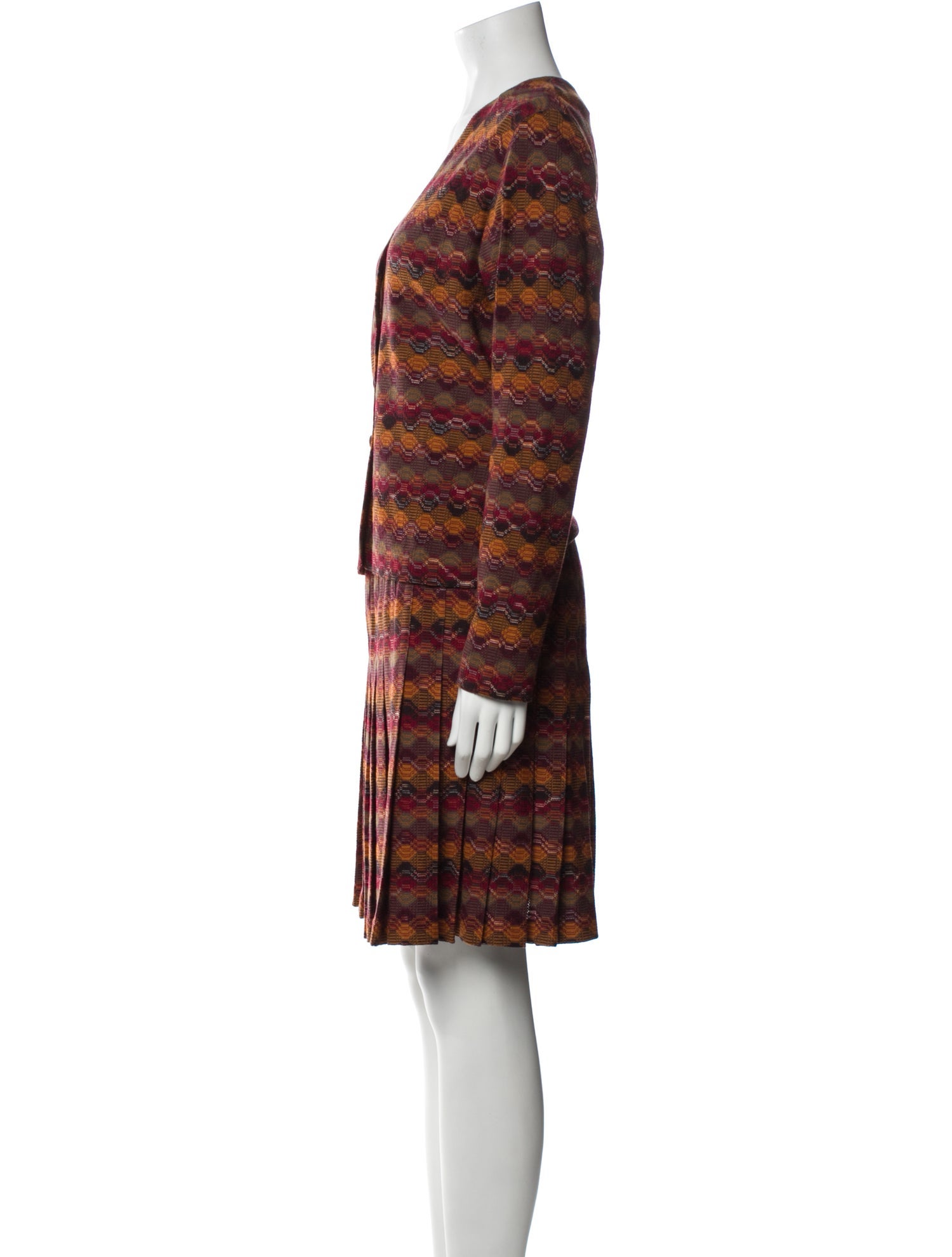 Missoni Wool Printed Skirt Suit