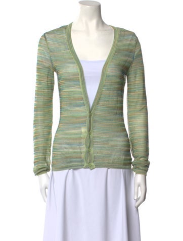 Missoni Knitwear Striped V-Neck Sweater S