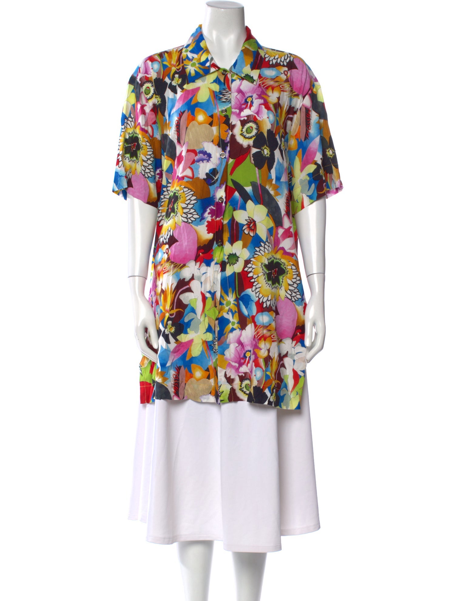 Missoni Floral Print Short Sleeve Tunic