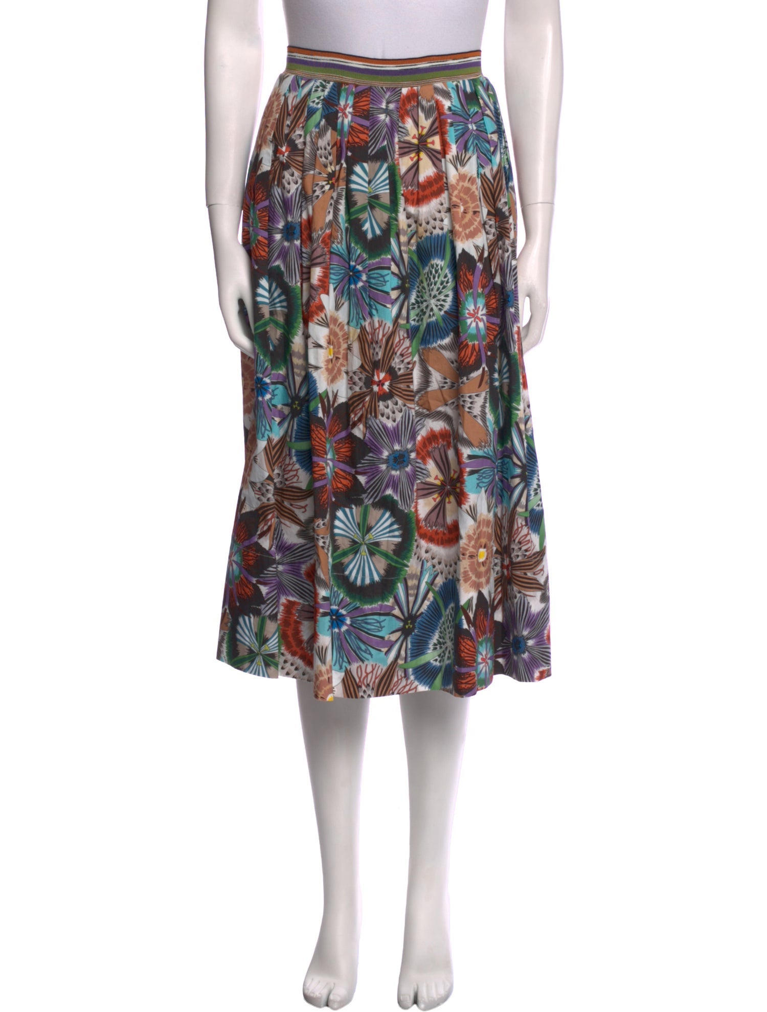 Missoni Floral Print Midi Length Skirt