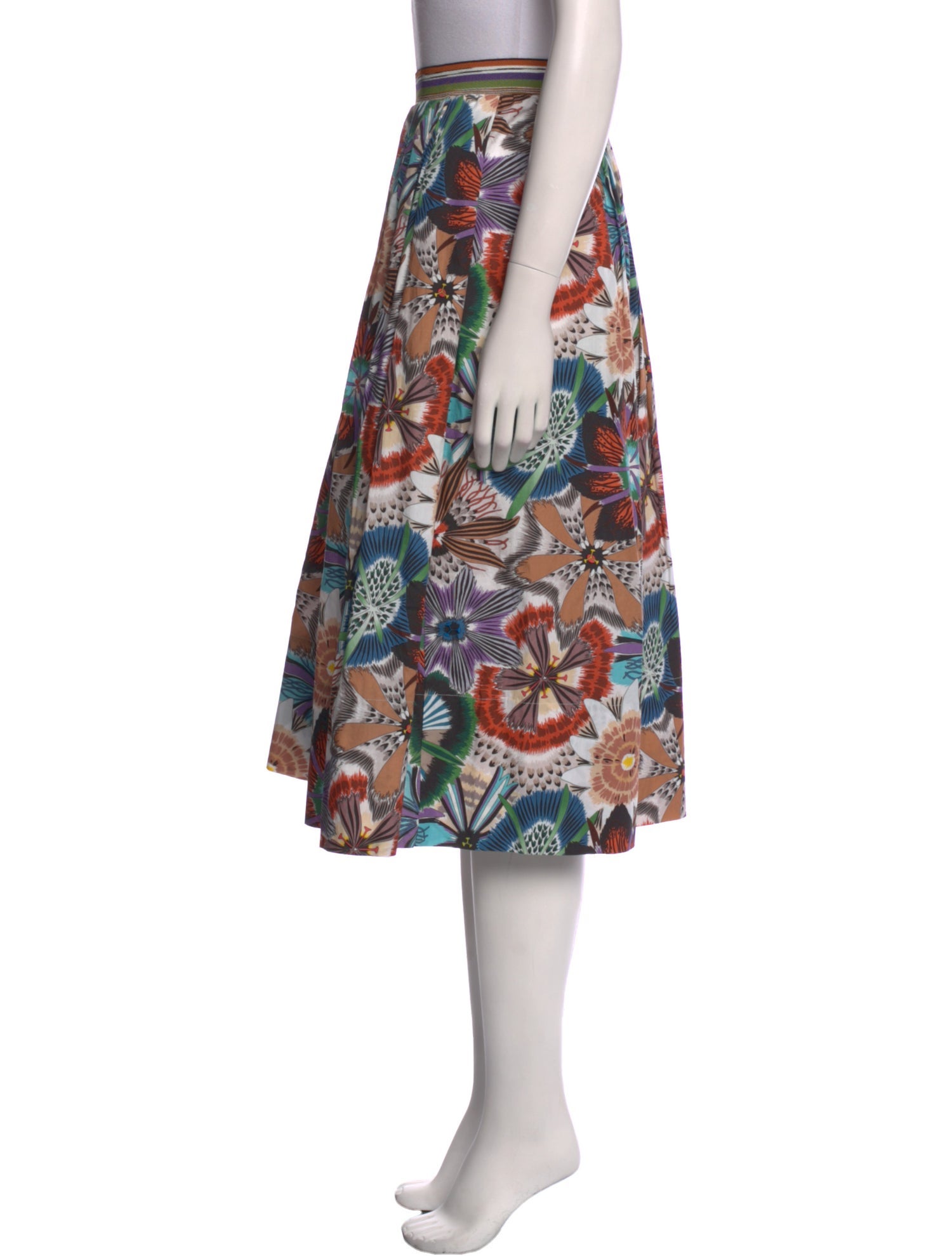 Missoni Floral Print Midi Length Skirt