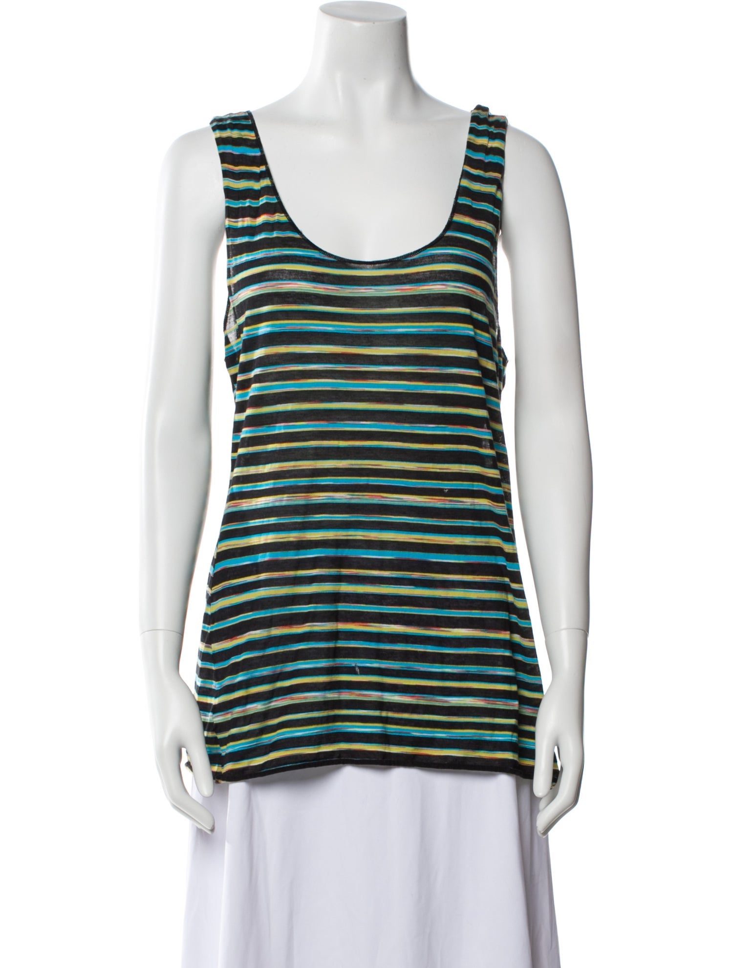 Missoni Striped Scoop Neck Top