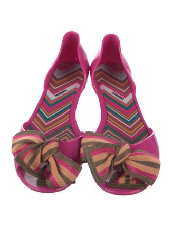 Missoni Missoni Pink Printed Flat Sandals