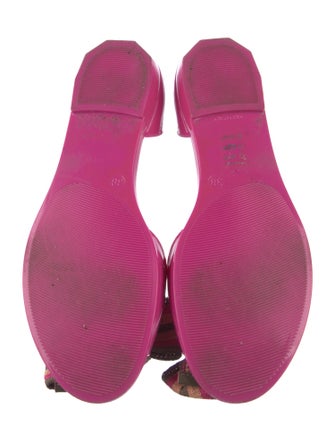 Missoni Missoni Pink Printed Flat Sandals