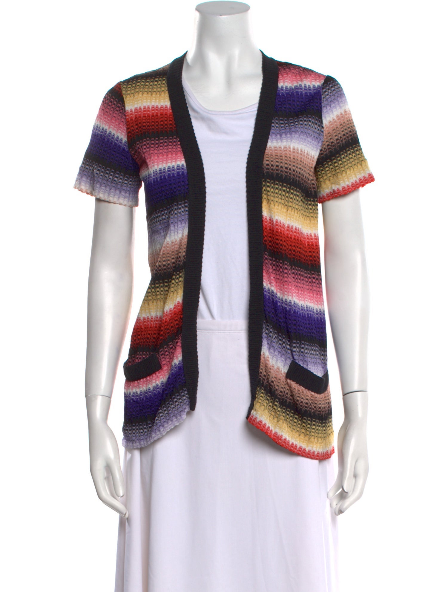 Missoni Striped Open Front Sweater