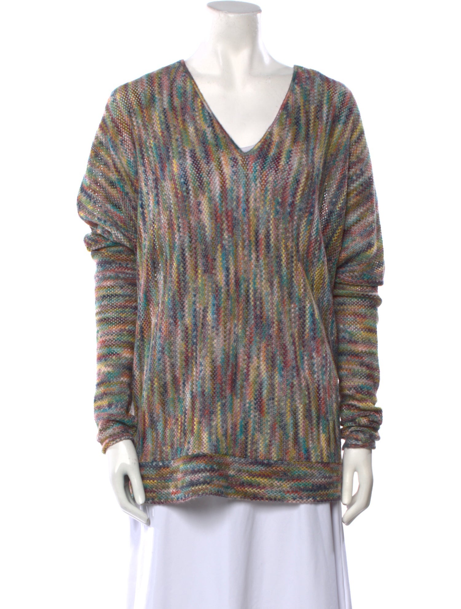 Missoni Tie-Dye Print V-Neck Sweater