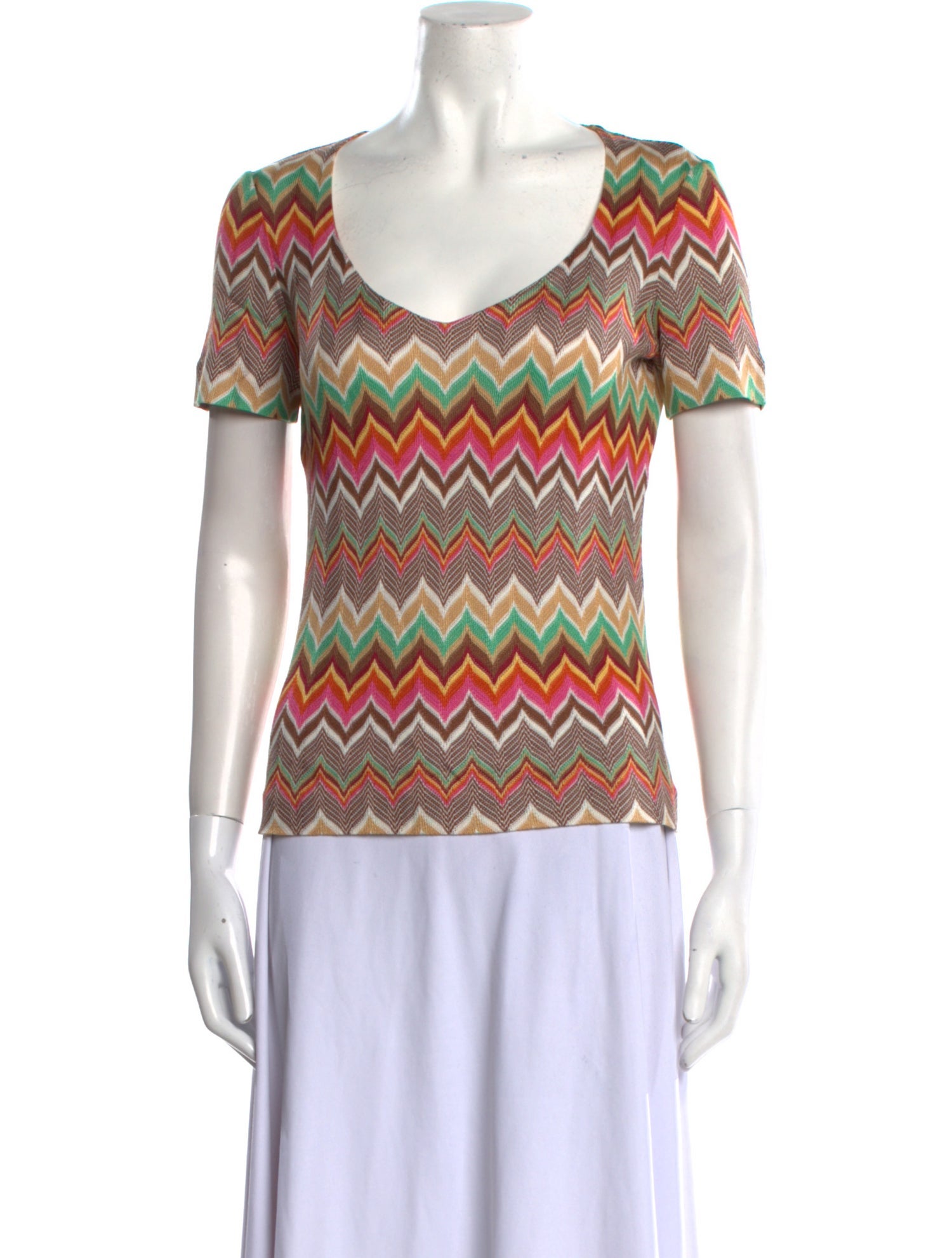 Missoni Printed Scoop Neck T-Shirt