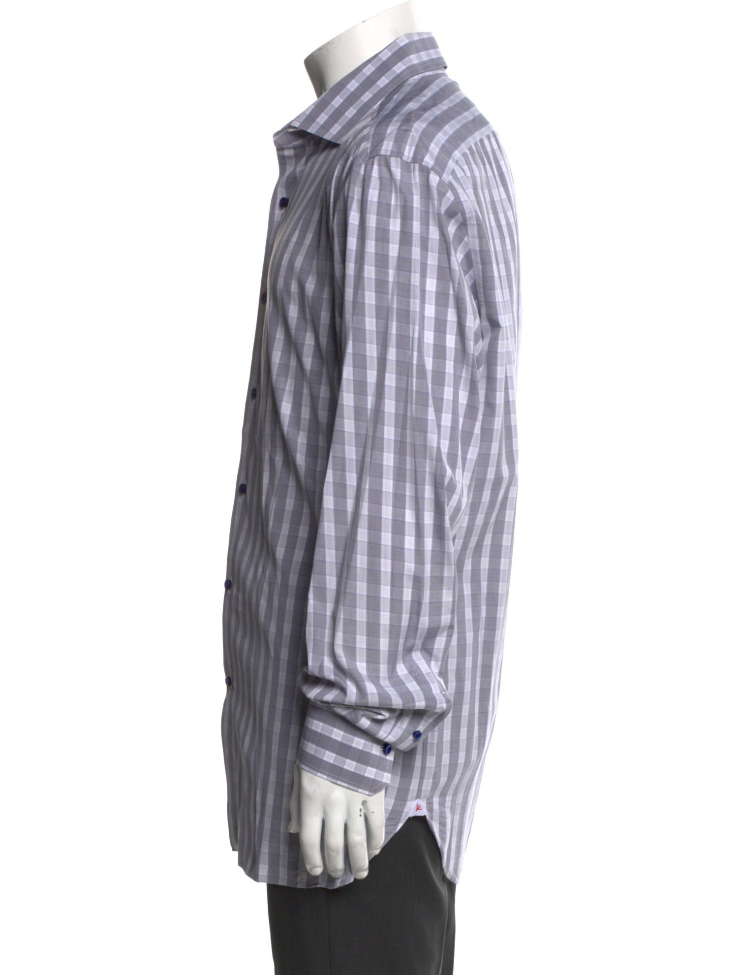 Missoni Plaid Print Long Sleeve Dress Shirt