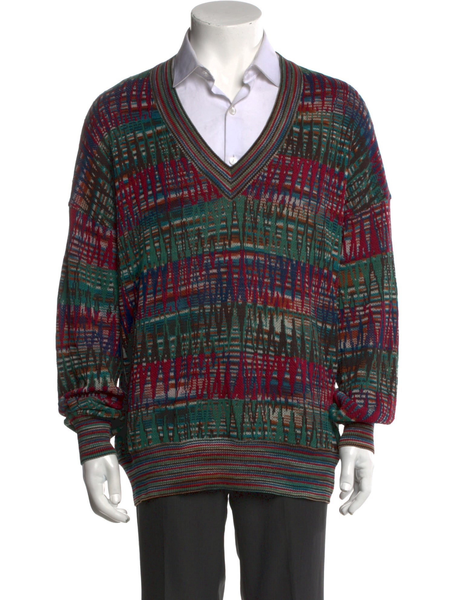 Missoni Striped V-Neck Pullover