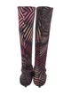 Missoni Satin Printed Sock Boots
