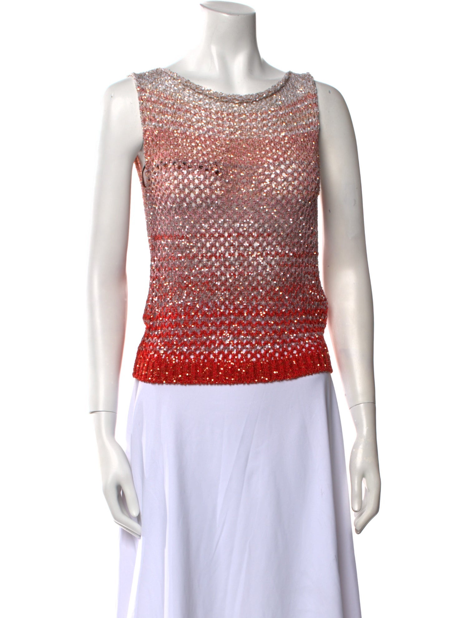 Missoni Patterned Scoop Neck Top
