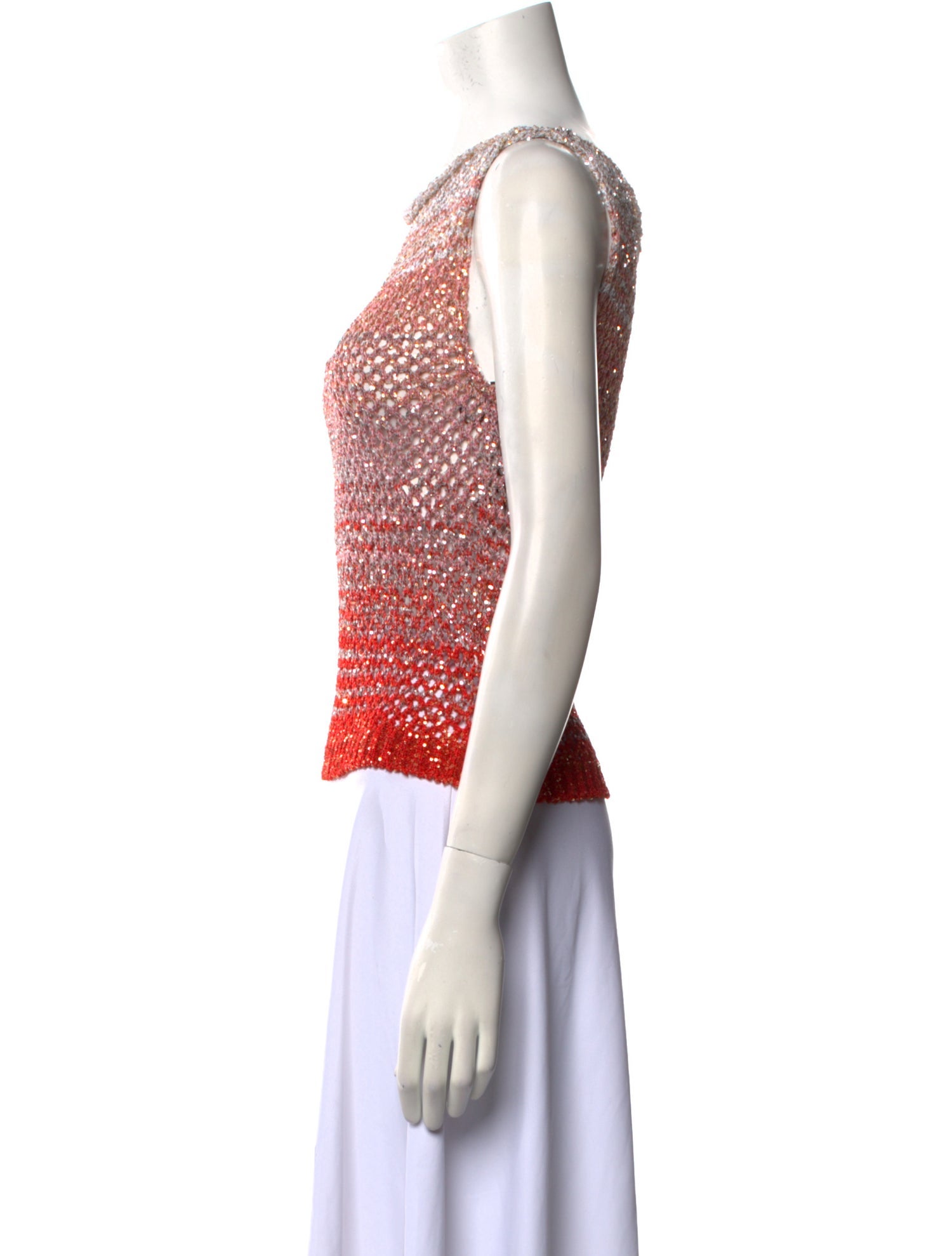Missoni Patterned Scoop Neck Top