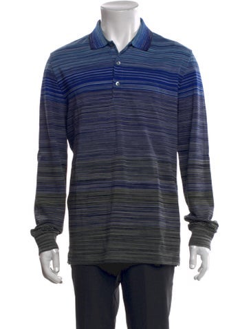Missoni Polos Striped Collar Polo Shirt M