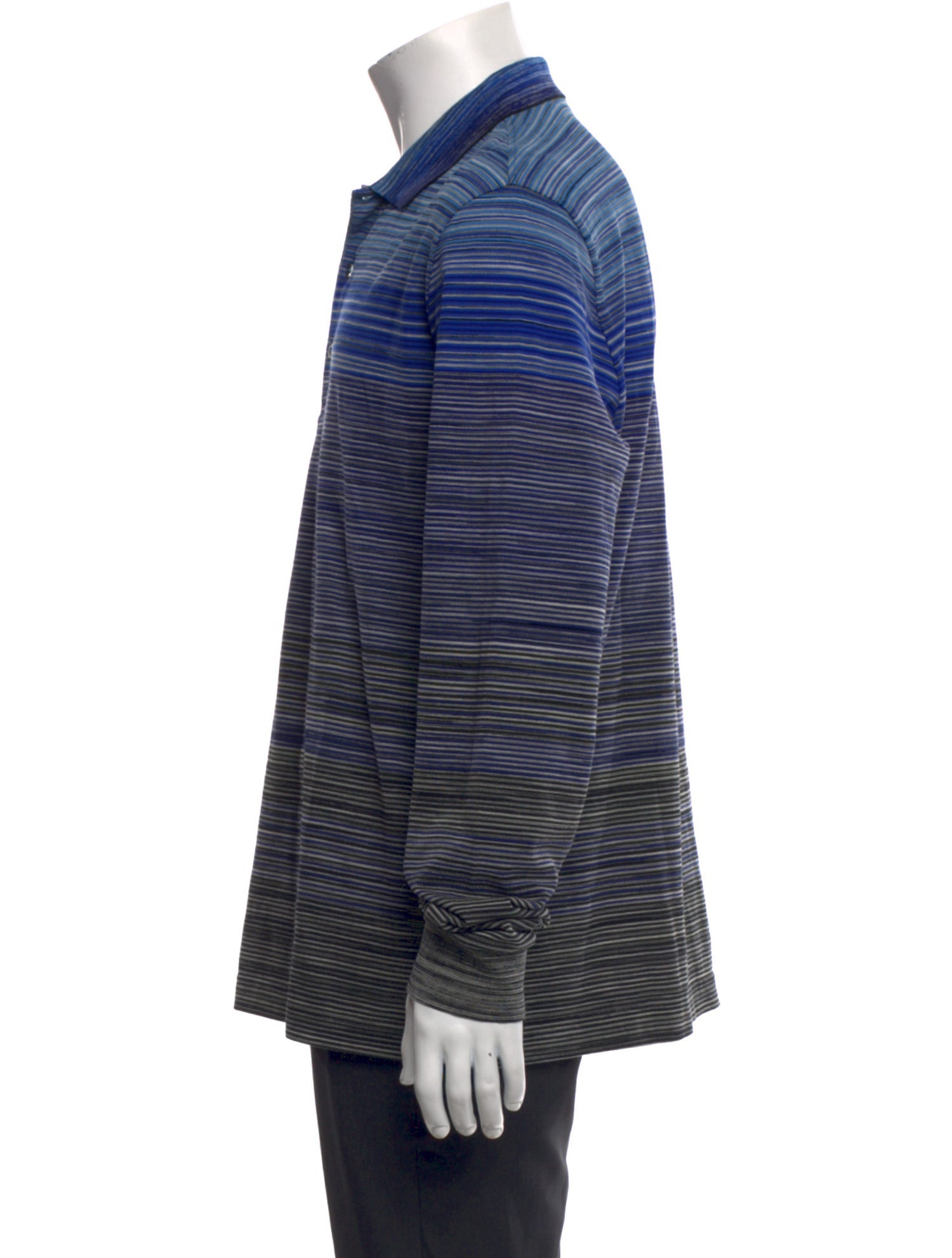 Missoni Striped Collar Polo Shirt