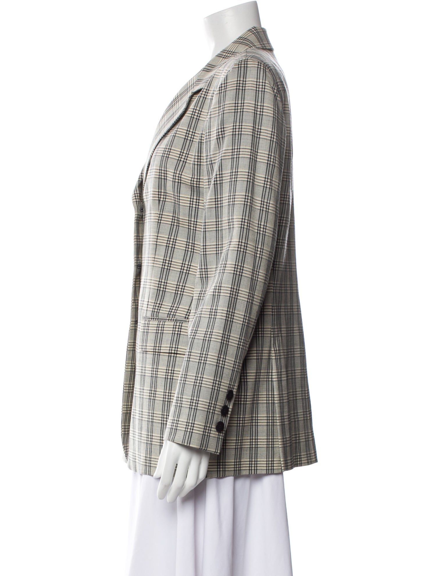 Missoni Virgin Wool Plaid Print Blazer