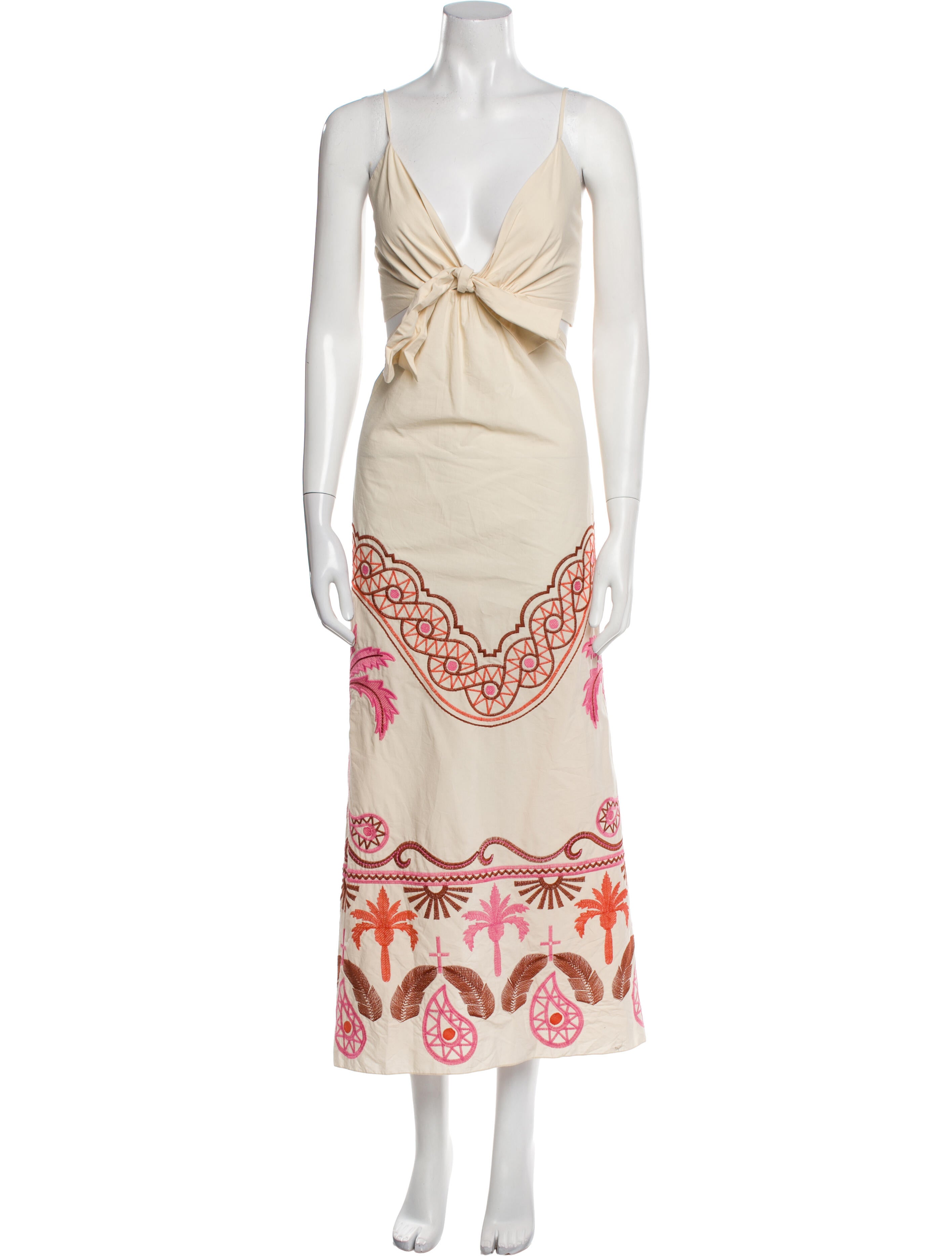 Johanna Ortiz Printed Long Dress w/ Tags