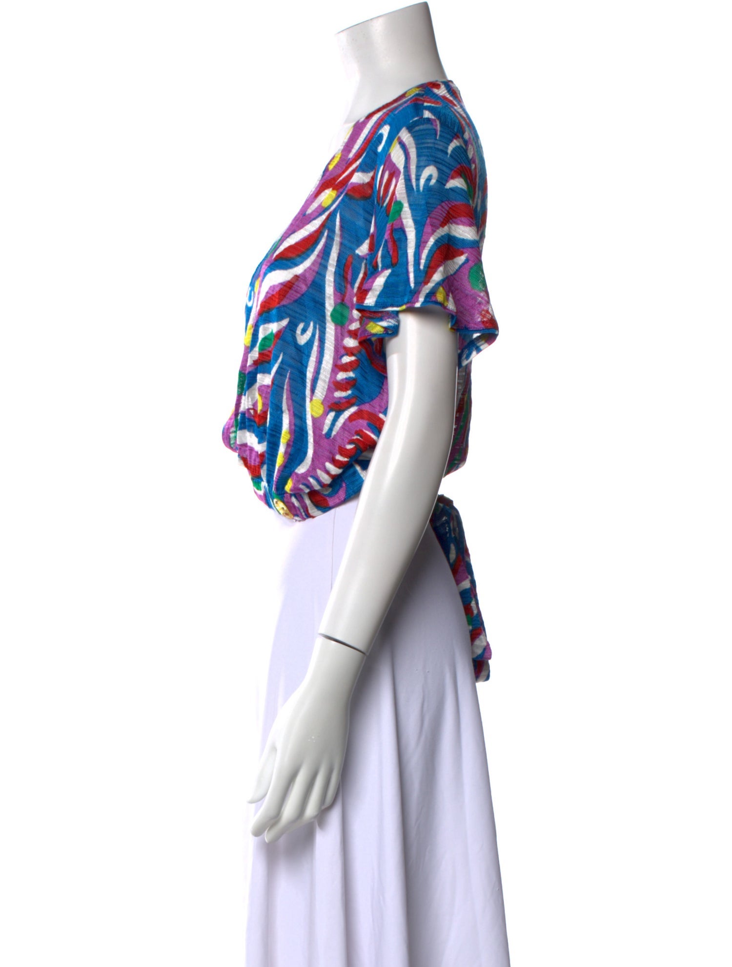 Missoni Printed V-Neck Crop Top