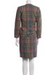 Missoni Wool Plaid Print Skirt Suit