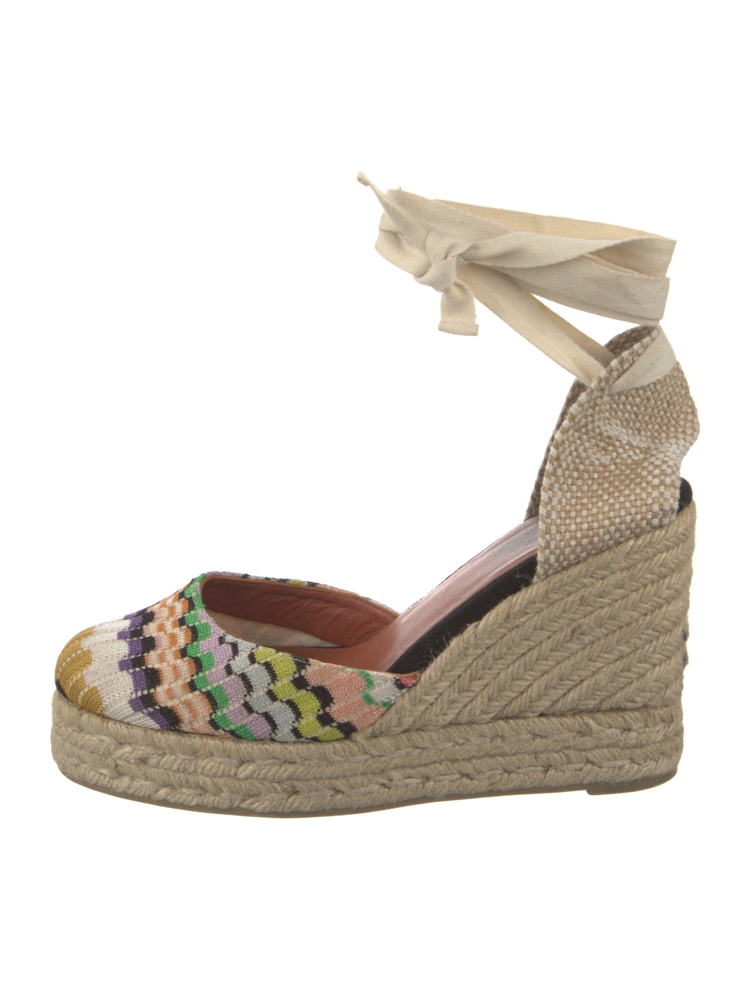Missoni Canvas Printed D'Orsay Pumps