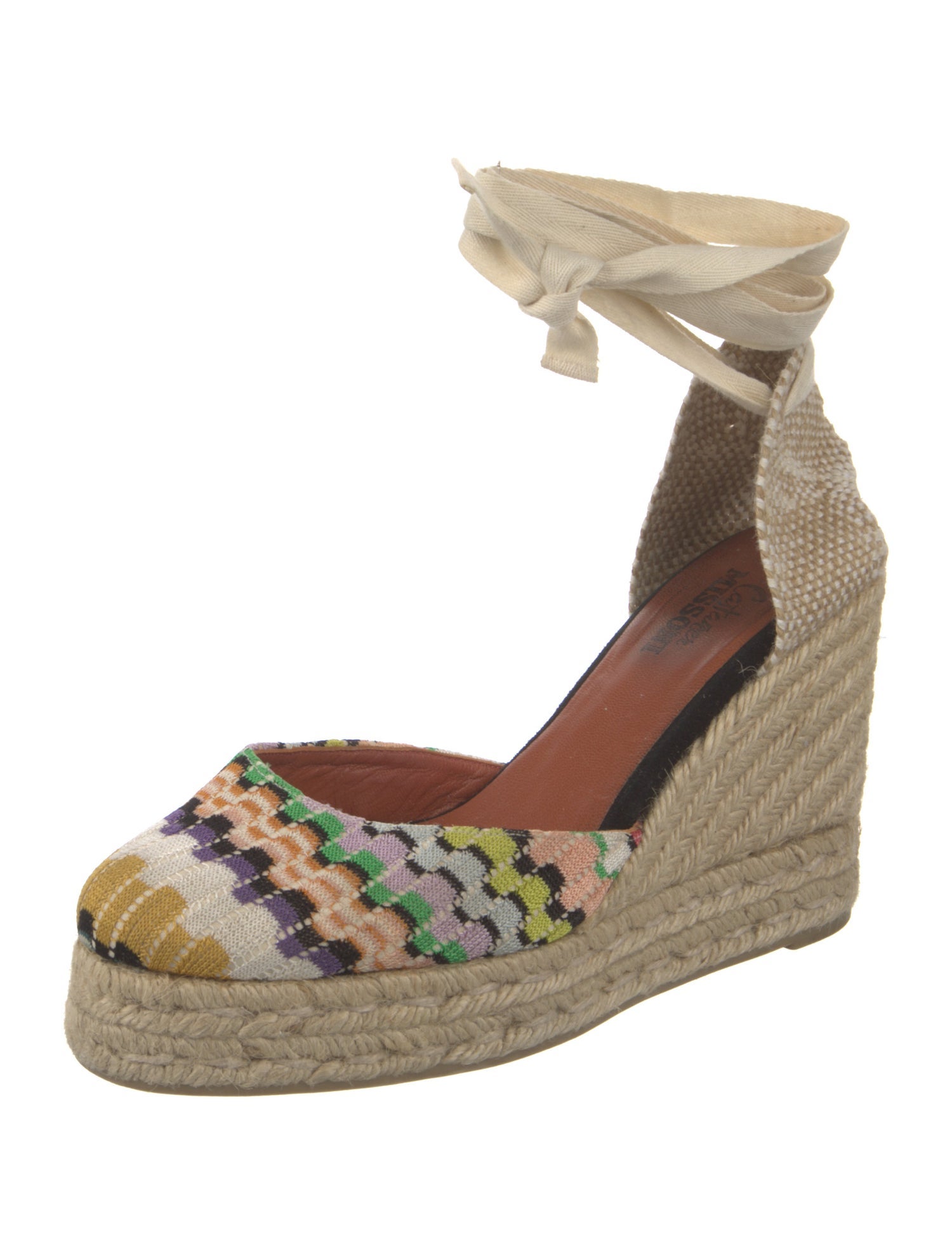 Missoni Canvas Printed D'Orsay Pumps