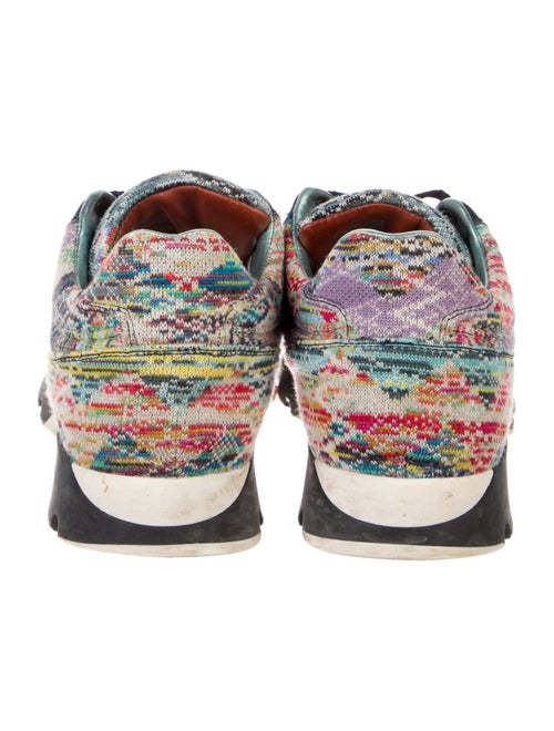 Missoni Printed Leather Trim Embellishment Athletic Sneakers
