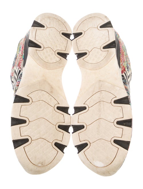 Missoni Printed Leather Trim Embellishment Athletic Sneakers