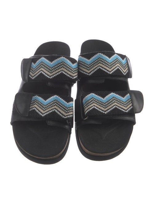 Missoni Leather Striped Slides