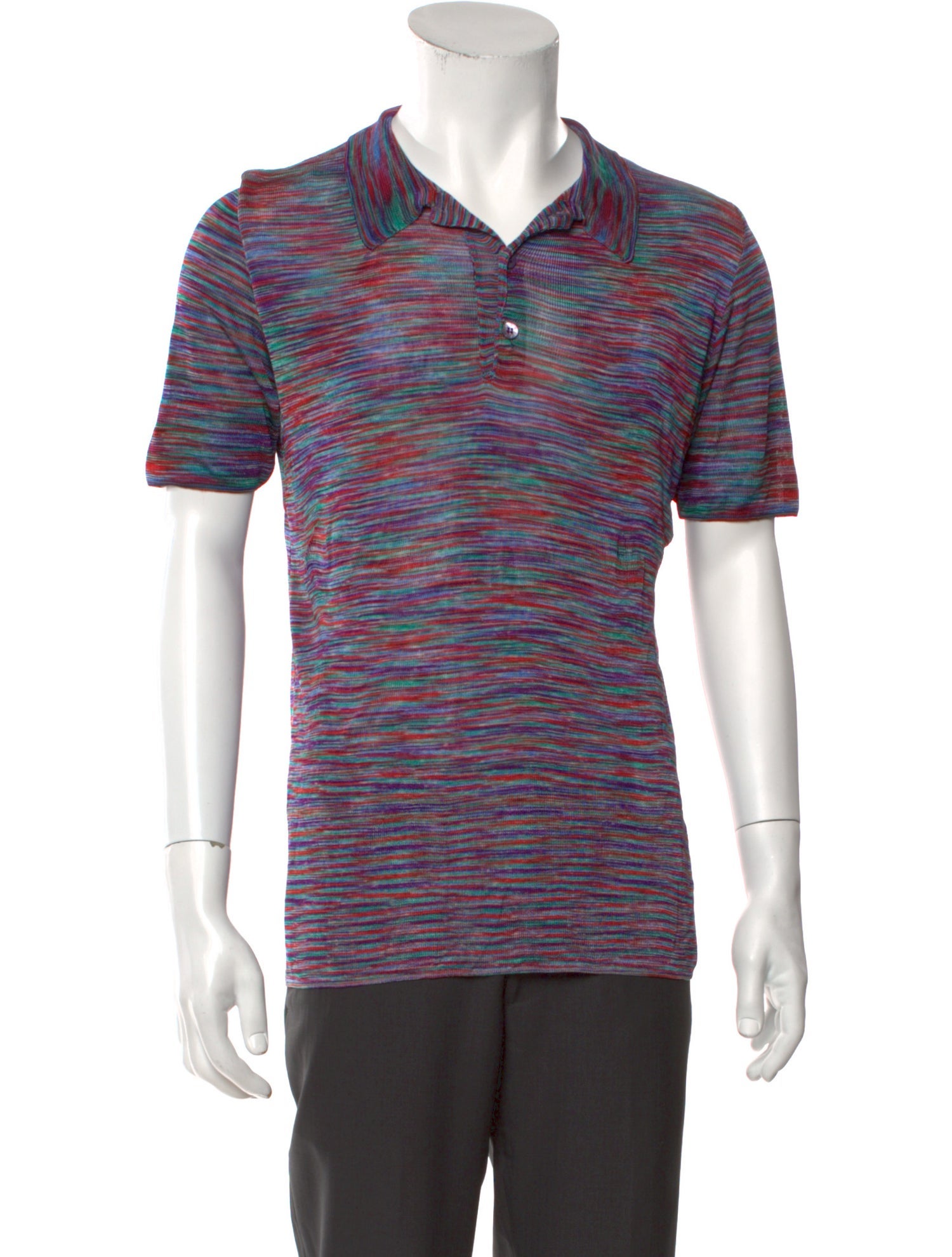 Missoni Printed Collar Polo Shirt