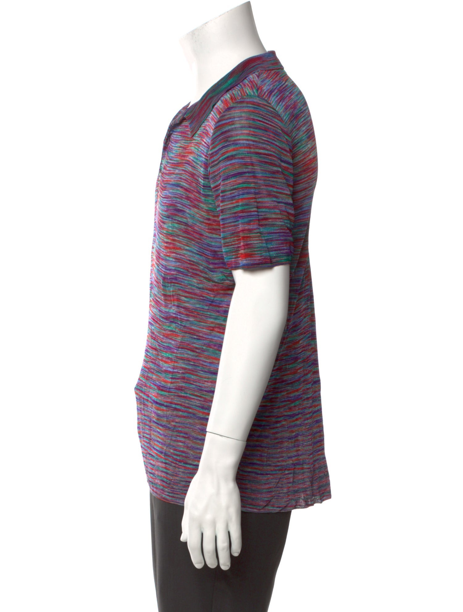 Missoni Printed Collar Polo Shirt