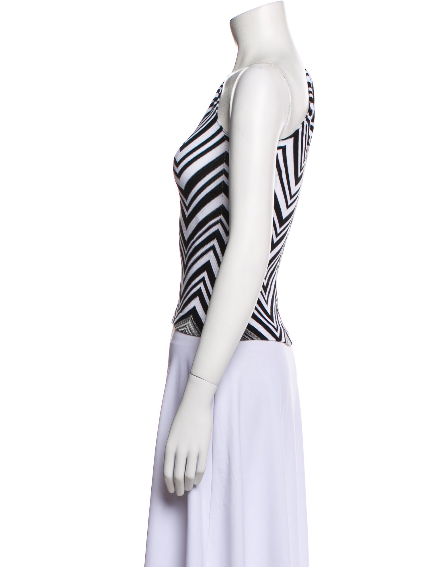 Missoni Striped One-Shoulder Crop Top