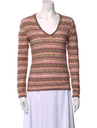 Missoni Striped V-Neck Top