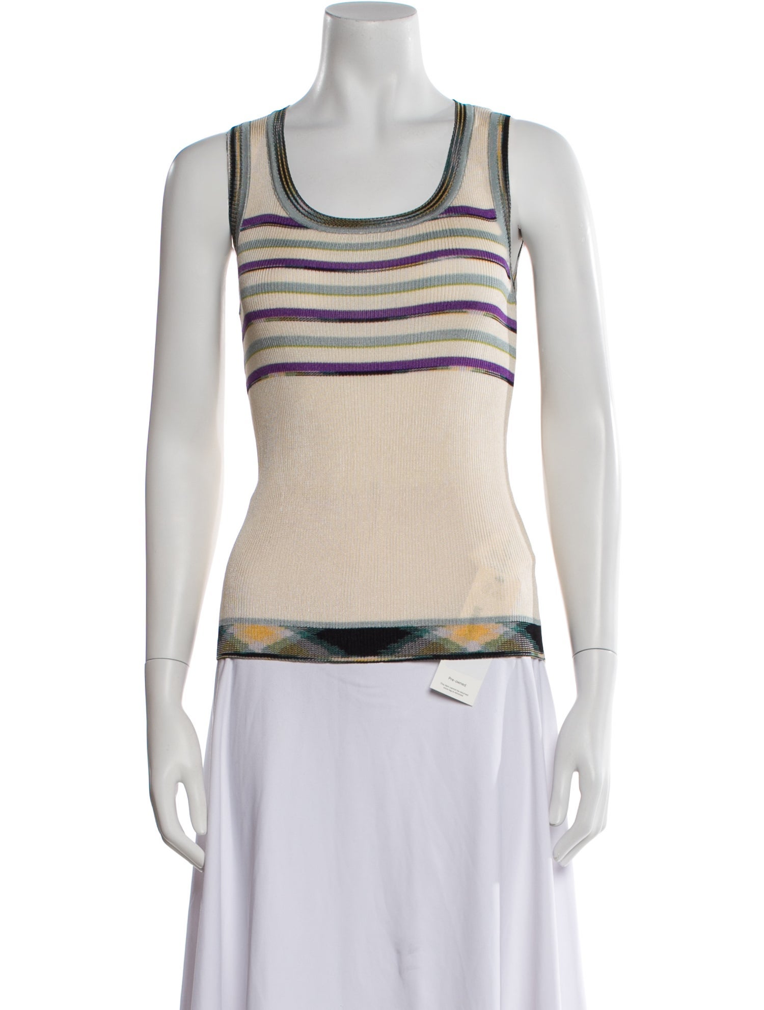 Missoni Striped Scoop Neck Top